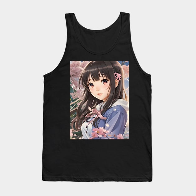 Enchanting Japanese Beauty VII Tank Top by Michał Gralak